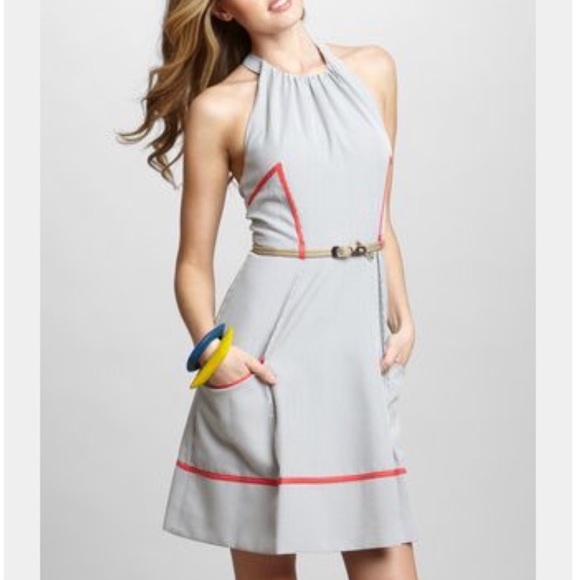 Jessica Simpson Dresses & Skirts - Jessica Simpson Seersucker Halter Dress